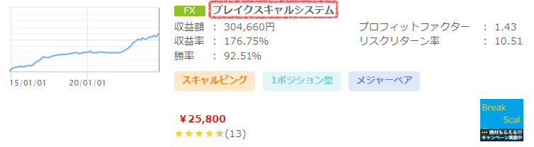 ゴゴジャンの検索結果一覧画面でのEAの名称の位置