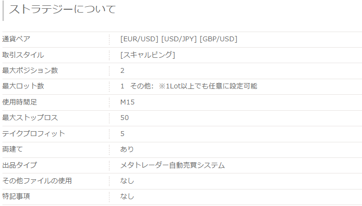 ゴゴジャンのEAの説明の定型部分のサンプル